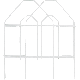 009326709567 18X8 WHITE FOLDING FENCE
