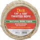1/4INX100FT TWST SISAL ROPE