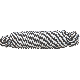3/8X50 BLK/WH DERBY ROPE