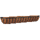 HB1319-48 48IN MODERN TROUGH BASKET