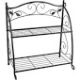 Steel 24In H 2-Shelf In/Outdoor Plant Stand