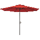 Patio Umbrella Crimson Red 9FT Alum Tilt/Crank