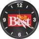 12IN BLACK RND DIB CLOCK
