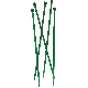 50PC 7IN GREEN FENCE TIES
