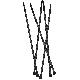 50PC 7IN BLACK FENCE TIES