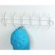 WHITE 6 HOOK RACK