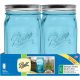 1440069024 QUART 4CT WM BLUE JAR