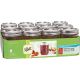 Glass Deluxe Jam/Jelly Jar 8 OZ 12/PK