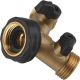 BRASS SHUT OFF Y-VALVE