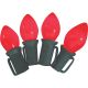 4PK C7 RED CERAM BULB