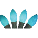4PK C9 BLUE CERAM BULB