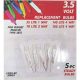 5PK 3.5V CLEAR BULB