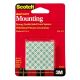 3M Scotch Mounting Squares Indoor 1inx1in 16SQ 4lbs 111