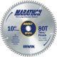 Saw Blade 10in 80T Marathon Irwin 14076