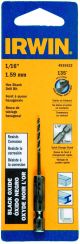 Drill Bit 1/16in Blk Oxide Hex Shk Irwin 4935632