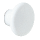 1-1/4IN WHT PLASTIC KNOB