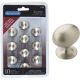 10PK SN OVAL KNOB