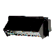 Black Galv Steel Wall Vent Cap 3-1/4x10in