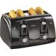 003911-100-000 4-SLICE BLK TOASTER
