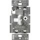 WHITE TOGGLE DIMMER
