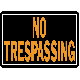 10X14 NO TRESPASS SIGN