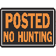 10X14 NO HUNTING SIGN