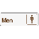  3X9 MEN SIGN