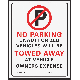 15X19 NO PARKING SIGN