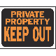 9X12 PVT PROP K/O SIGN