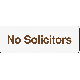 3X9 NO SOLICITORS SIGN