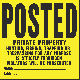  11X11 POSTED LEGAL SIGN