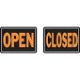Alum Reversible Sign, Open/Closed 10x14