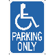 12X18 HANDICAP HWY SIGN