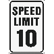 12X18 10-MPH HWY SIGN