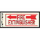 4X10 FIRE EXT LEFT SIGN