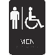6X9 BRAILLE MEN/HND SIGN