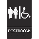 6X9 BRAILLE RESTROM SIGN