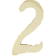 4IN SOLID BRASS NUMBER 2