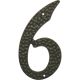 3-1/2IN BLK ALUM NUMBER 6