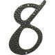 3-1/2IN BLK ALUM NUMBER 8