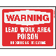 9INX12IN WARN LEAD SIGN