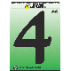 6IN BLK PLST NUMBER 4