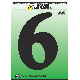 6IN BLK PLST NUMBER 6