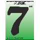 6IN BLK PLST NUMBER 7
