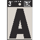 3IN BLK VINYL LETTER A
