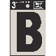 3IN BLK VINYL LETTER B