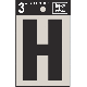 3IN BLK VINYL LETTER H
