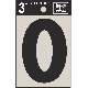 3IN BLK VINYL LETTER O