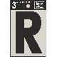 3IN BLK VINYL LETTER R