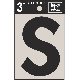 3IN BLK VINYL LETTER S